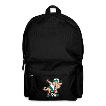 Fußballfan Tyrannosaurus T Rex Fußball Wales - Rucksack - Schwarz - Vorne