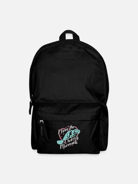 Ich liebe Manatees, Dugongs. Farbenfrohes Design - Rucksack - Schwarz