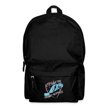 Let's save the manatees. Colorful design - Backpack - black - Front