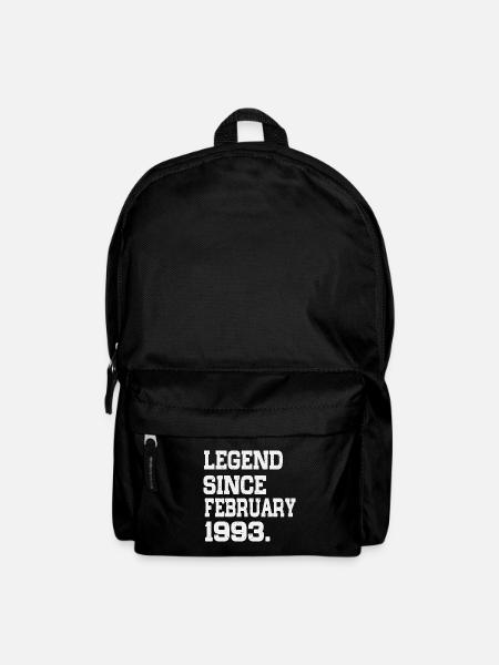 Februar Jahrgang 1993 Geburtstag Geschenk - Rucksack - Schwarz
