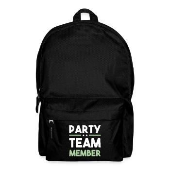 Équipe de fête - Sac à dos - noir - Devant