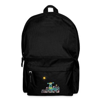 Frühling auf der Blumenwiese - Rucksack - Schwarz - Vorne