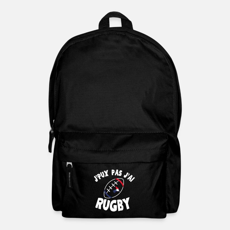 J peux pas j ai Rugby - Sac à dos - noir