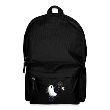 Pingouin Tennis Joueur de Tennis Minimaliste - Sac à dos - noir - Devant
