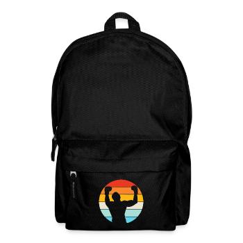 Boxen Vintage - Rucksack - Schwarz - Vorne
