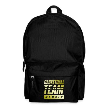 Équipe de basket-ball - Sac à dos - noir - Devant