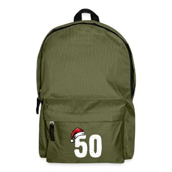 50 Numéro de Noël - Sac à dos - vert olive - Devant