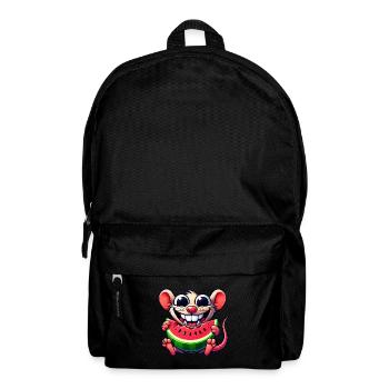 Süße Maus Frucht Cartoon Wasser Melone Nagetier - Rucksack - Schwarz - Vorne