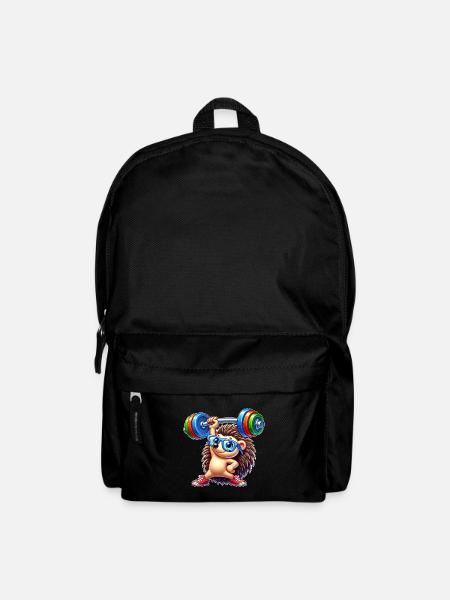 Igel Langhantel Fitness Training - Rucksack - Schwarz
