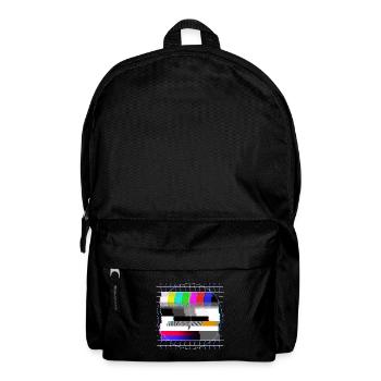 Tube TV test pattern - distorted - 80s - Backpack - black - Front