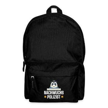 Polizist Polizei Kommissar - Rucksack - Schwarz - Vorne