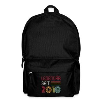 Legendär Seit 2018 Jahr Retro 18er Jahrgang - Rucksack - Schwarz - Vorne