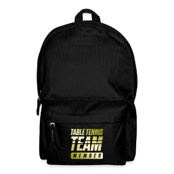 Table Tennis Team - Rucksack - Schwarz - Vorne
