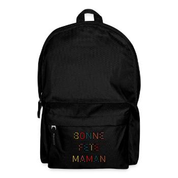 BONNE FÊTE. FÊTE DES MÈRES. FÊTE DES PÈRES. FÊTE - Sac à dos - noir - Devant
