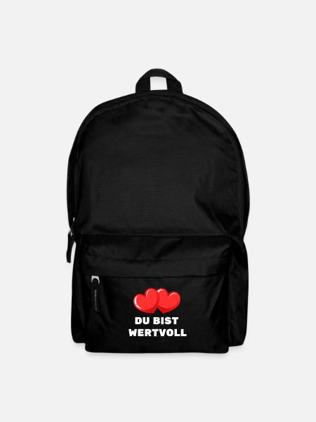 You Are Precious Heart Balloon Love Affection - Backpack - black