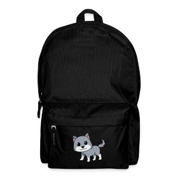 Wolf Comic Animal - Backpack - black - Front