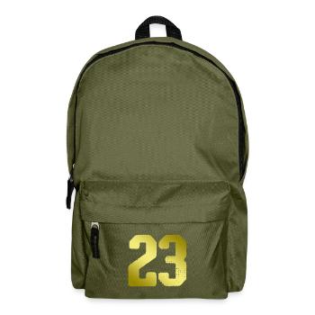 23 Number jersey - Backpack - olive green - Front