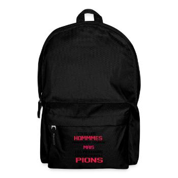 Pion Surveillant Collège Lycée Cadeau Humour - Sac à dos - noir - Devant