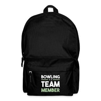 Bowling Team - Rucksack - Schwarz - Vorne