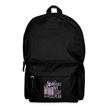 Lecture de livres Rat de bibliothèque Rat de bibliothèque Dire mon évasion - Sac à dos - noir - Devant