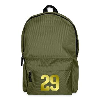 29 Zahl Trikot - Rucksack - Olivgrün - Vorne