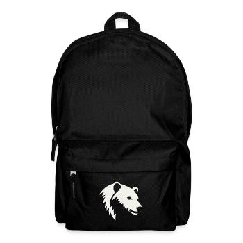 Silhouette d’ours d’une tête d’ours polaire - Sac à dos - noir - Devant