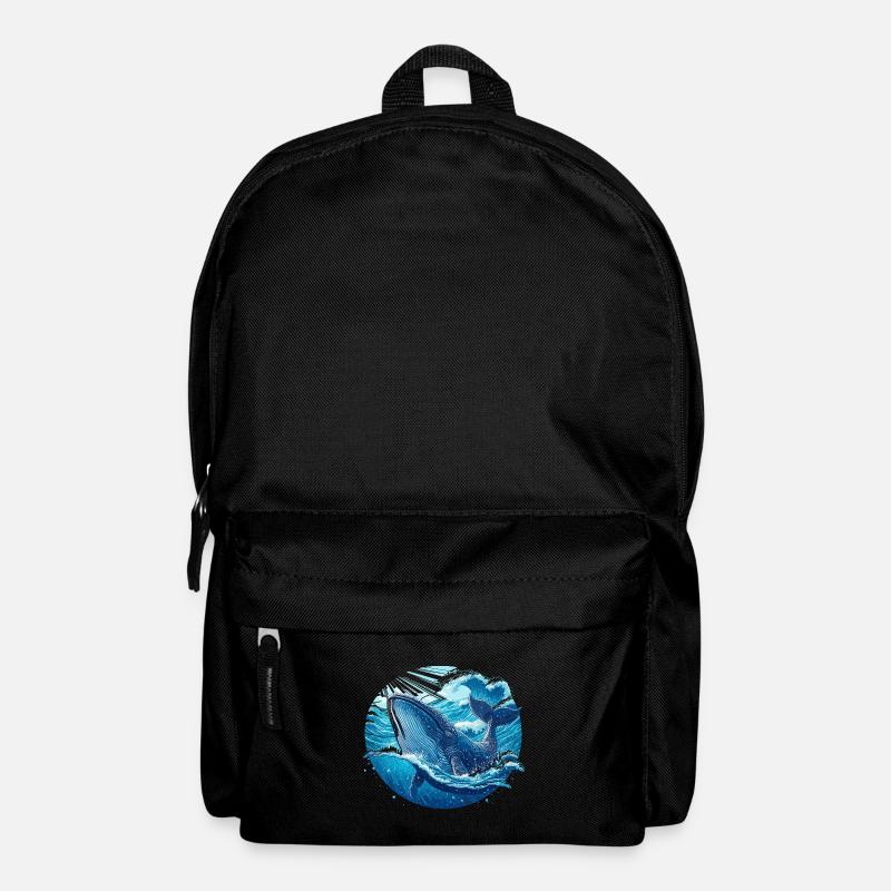 Blauwal - Rucksack - Schwarz
