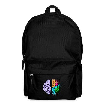 Buntes de cerveau colorés Gehirn - Sac à dos - noir - Devant