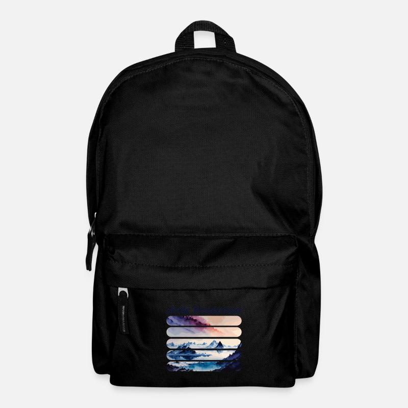 Arctic Wonderland Outdoor Mountains Wildlife - Backpack - black