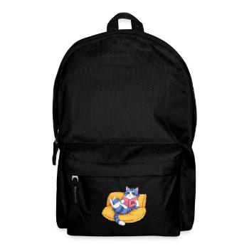 Böse Katze - Rucksack - Schwarz - Vorne