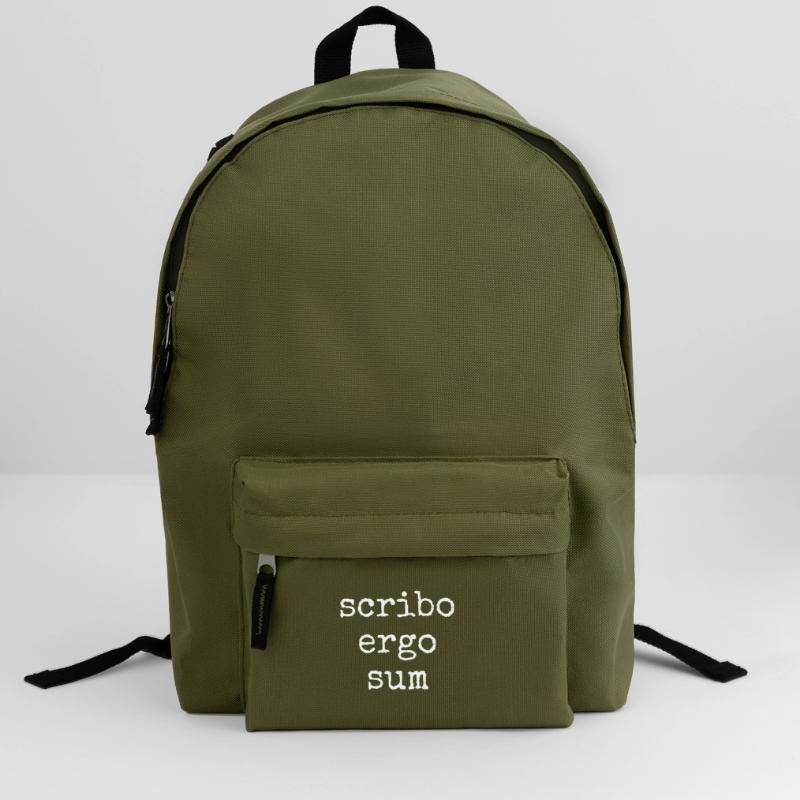 scribo ergo sum - I write, therefore I am Backpack