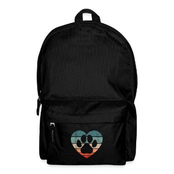 Retro Tierheim Hund Retten Tierschutz Hundeheim - Rucksack - Schwarz - Vorne