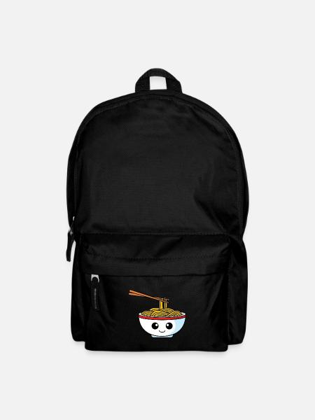Nudeln Comic - Rucksack - Schwarz
