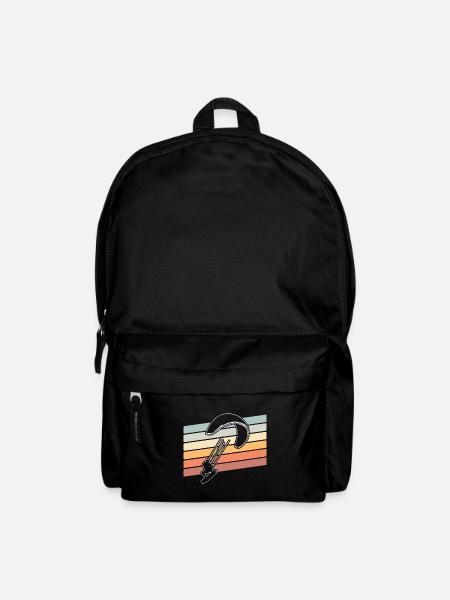 Kitesurfer Kiteboard Kitesurfen Kitesurf - Rucksack - Schwarz