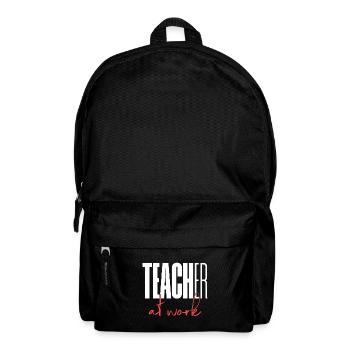 Teacher at work - Rucksack - Schwarz - Vorne
