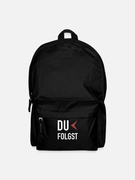 Manche Führen - Ich Führe Du Folgst, Manche Folgen - Rucksack - Schwarz