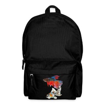 Fische - Rucksack - Schwarz - Vorne