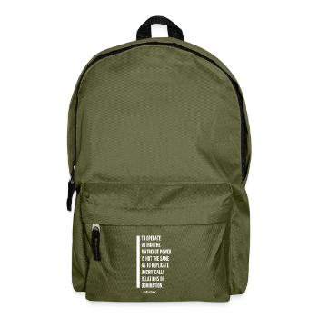 Judith Butler Gender Trouble Ratio - Sac à dos - vert olive - Devant
