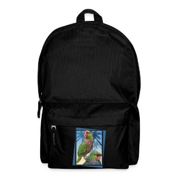 Weiniger Papagei - Rucksack - Schwarz - Vorne