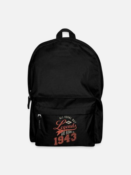 LEGENDS ARE BORN IN 1943 anniversary 79 years - Backpack - black