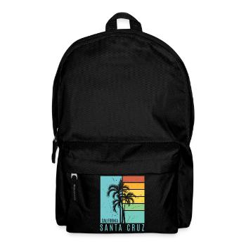 Santa Cruz California vintage rétro Surfer Boarder - Sac à dos - noir - Devant