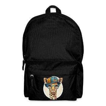 Fashionable Giraffe - Backpack - black - Front