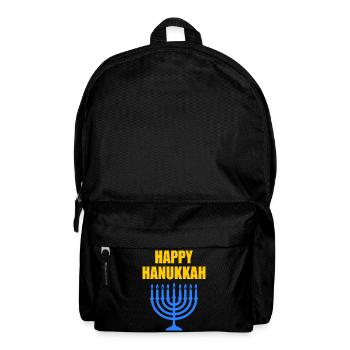 HAPPY HANUKKAH - Rucksack - Schwarz - Vorne