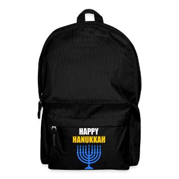 HAPPY HANUKKAH - Rucksack - Schwarz - Vorne