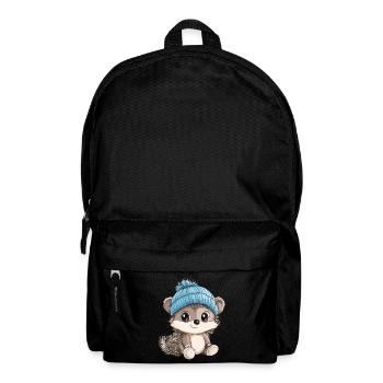 Hedgehog Cute Cute Baby Kids Animal Cartoon - Backpack - black - Front