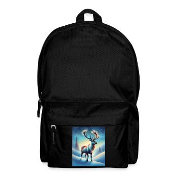 Magical winter night - Backpack - black - Front