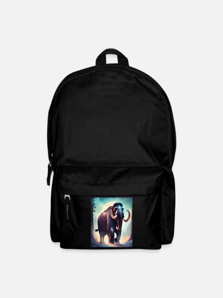 Majestätisches Mammut - Rucksack - Schwarz