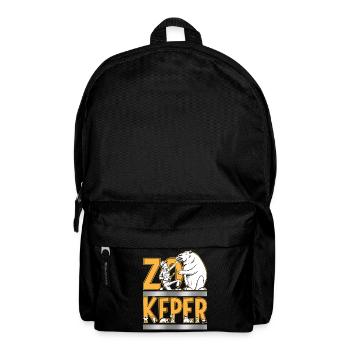 Zookeeper Animal Zoo Wildlife Lover Safari Savanna - Rucksack - Schwarz - Vorne