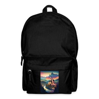A castle in Romania - Backpack - black - Front