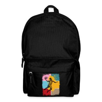 Basketball Basketballer Spieler Fan Vintage Retro - Rucksack - Schwarz - Vorne